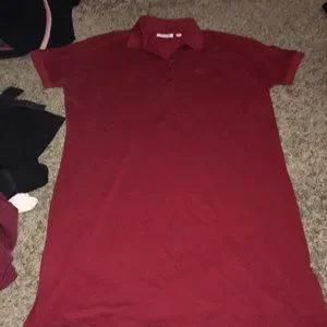 Lacoste | Dresses | Lacoste Nwot Burgundy Polo Shirt Dress